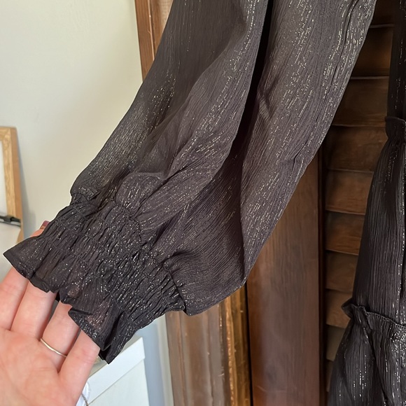 Altar’d State Shiny Black Dress - Picture 5 of 5